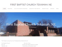Tablet Screenshot of firstbaptistchurchtekamah.com